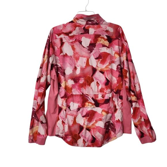 ATHLETA RUN WITH IT WOMENS JACKET PINK CORAL SZ XL ATHLEISURE GYM GIRLY WORKOUT - Picture 9 of 9